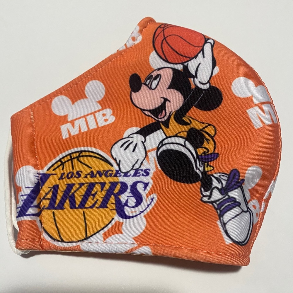 Mickey Mouse Lakers Kids Reusable Face Mask